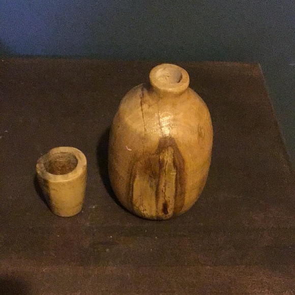 Boho handmade poplar vase